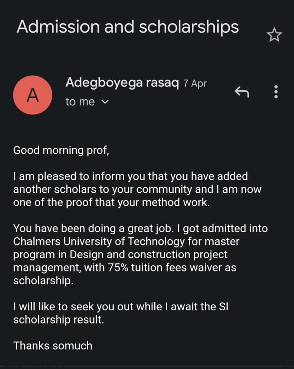 Full Scholarship In Sweden