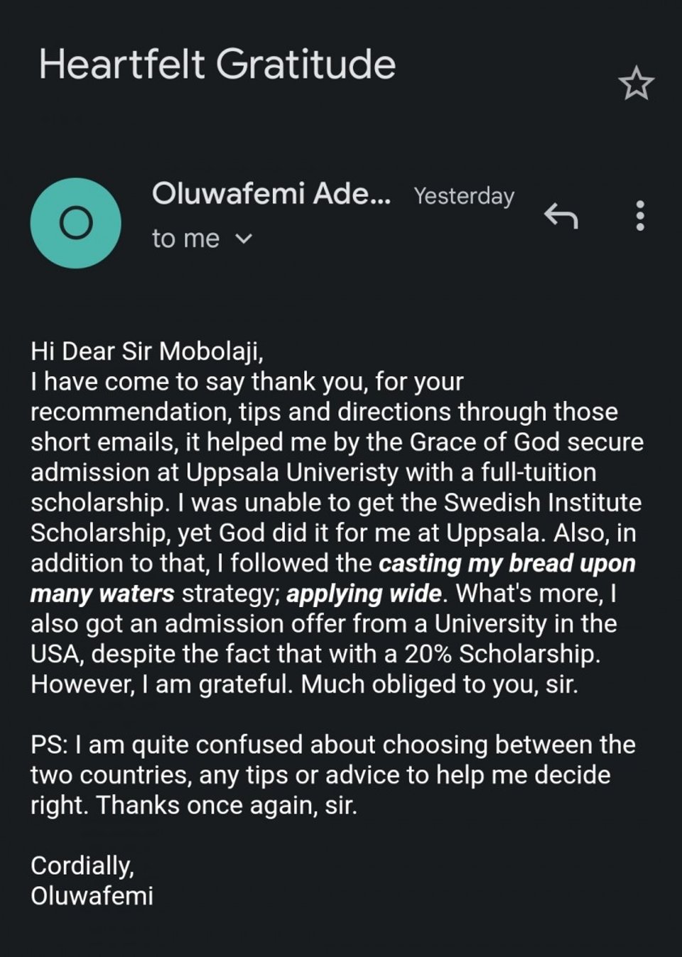 Full Scholarship In Sweden